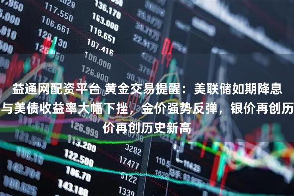 益通网配资平台 黄金交易提醒：美联储如期降息，美元与美债收益率大幅下挫，金价强势反弹，银价再创历史新高