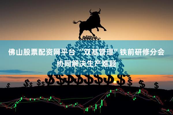 佛山股票配资网平台 “双基管理”铁前研修分会协同解决生产难题